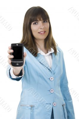 Businesswoman with a Pda