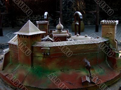 Model of ancient stronghold