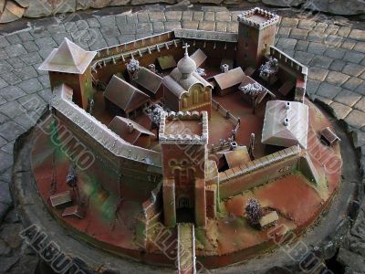 Model of ancient stronghold