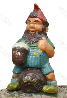 Gnome on Beer Barrel Park Sculpture