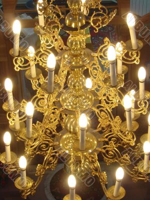 Old fashioned ceiling chandelier