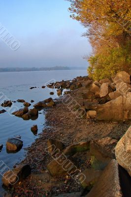 Autumn Sunrise on Stony Beach