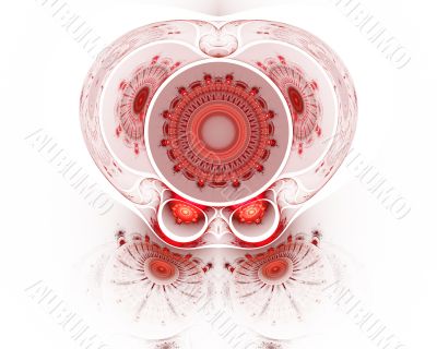 The abstract color fractal image.