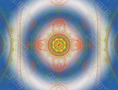 The abstract color fractal. texture. background.