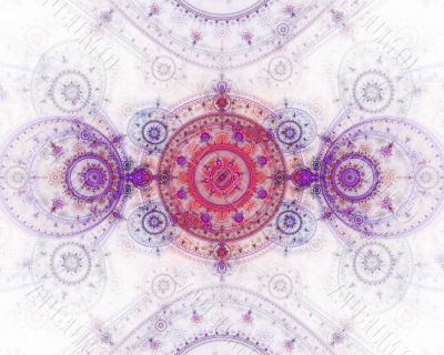 The abstract color fractal image.