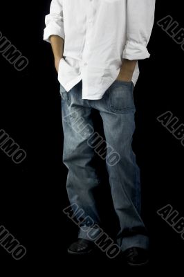 Boy with hands on the pockets
