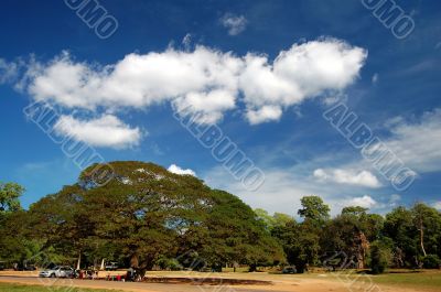 Skyscape of Prasat Suor Prats, Combodia