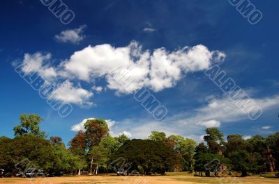 Skyscape of Prasat Suor Prats, Combodia