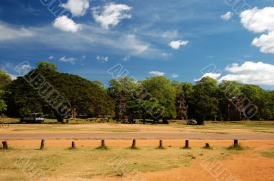 Skyscape of Prasat Suor Prats, Combodia