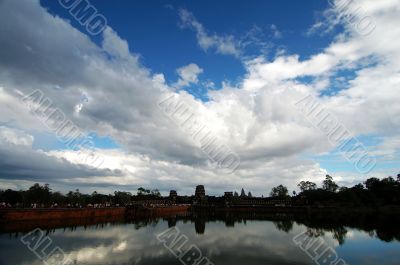 Landscape of moat, Angkor Wat