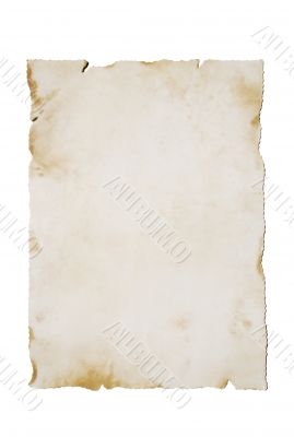 Old paper on White (vertical)