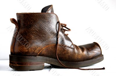 A brown boot