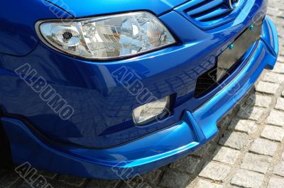 Front view of a sportive ca