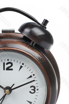 Partial view of alarm clock