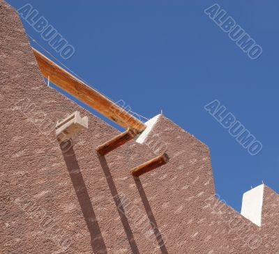 Brown Stucco Blue Sky