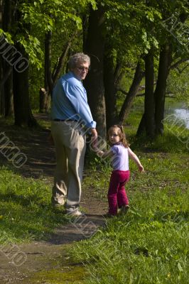 Walking away together