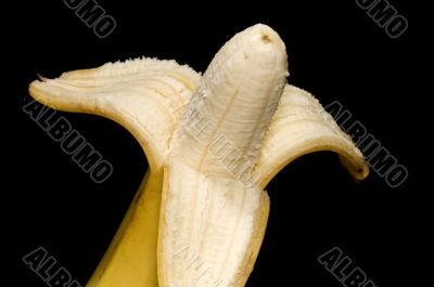 banana on black