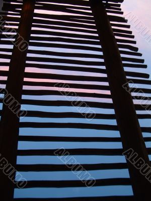 Sunrise thru Slats