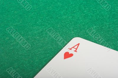 ace of cards - space for writing