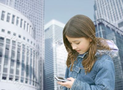 Girl talking on mobile