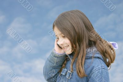 Girl talking on mobile 2