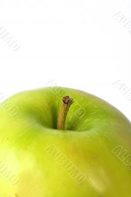 apple in green close-up