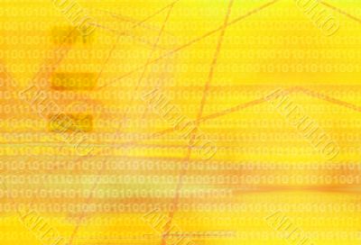 abstract yellow technology