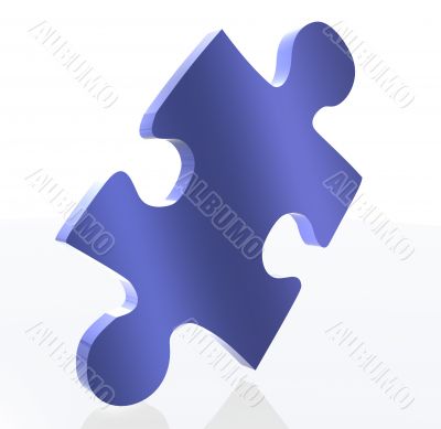 blue puzzle piece