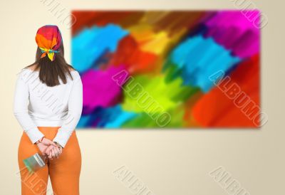 artist from the back