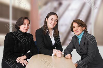 business female management team