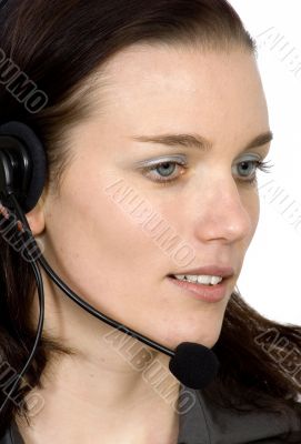 beautiful customer service girl