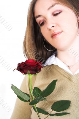 beautiful girl with feelings