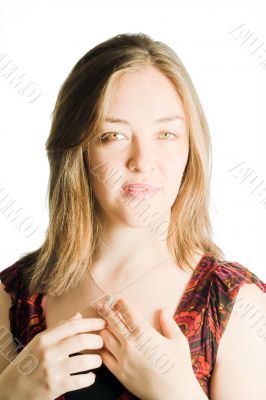 beautiful portrait - high key