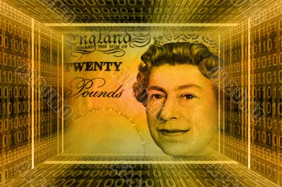 Money concept, Great Britain pounds