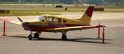 Red and Yellow Plane