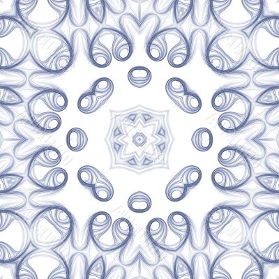 Blue Swirl Seamless Tile