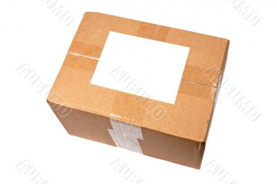 Box with blank label