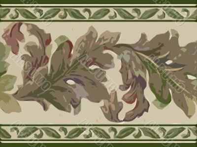 Abstract ornamental floral design