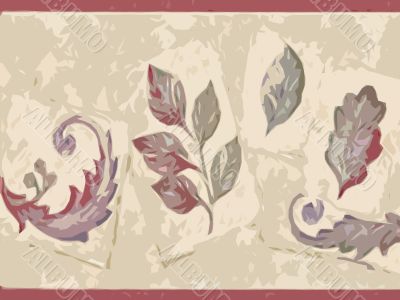 Abstract ornamental floral design