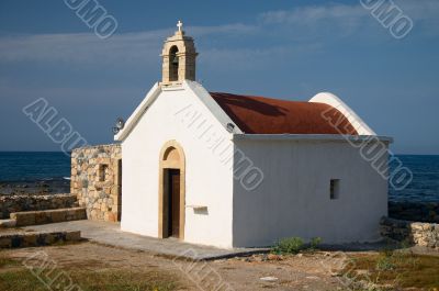 old white church on sea coast old white church on sea coast