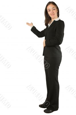 business woman doing a presentation