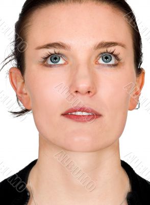 beauty portrait - looking up