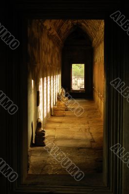 Corridor in Angkor Wat, Cambodia