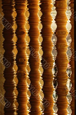 Window decor in buddhist temple