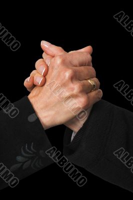 business deal over black