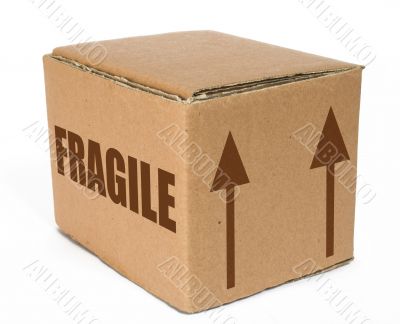cardboard  box - fragile moving