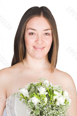 beautiful posing bride
