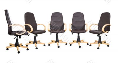 business meeting - brown chairs