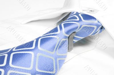 blue business tie