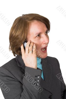 business woman on her cellphone